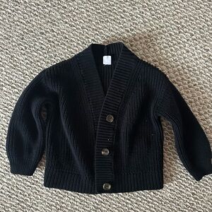 GAP Black Knit Button Cardigan Sweater Size 4